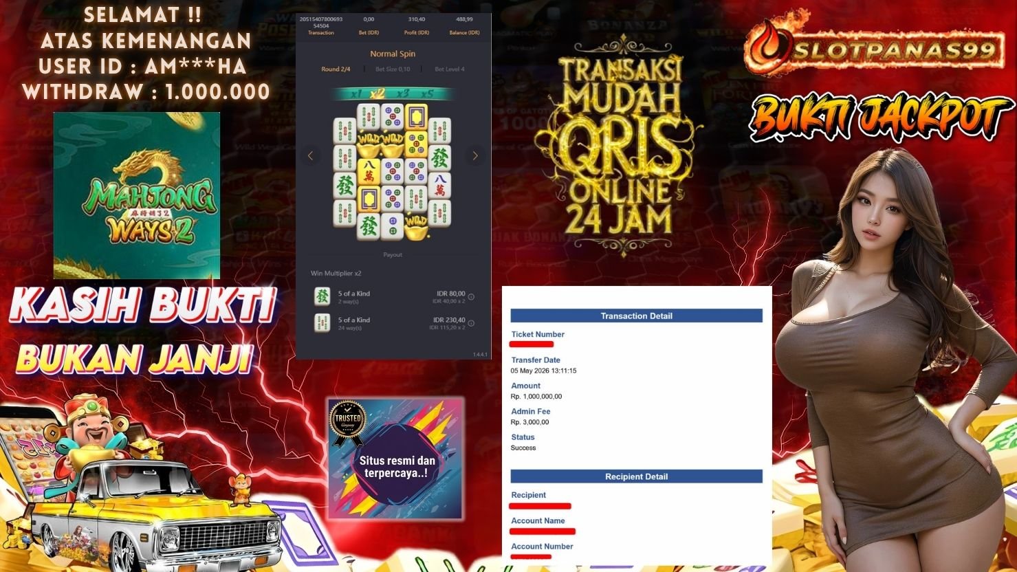 SLOTPANAS99 JACKPOT SLOT MAHJONG WAYS 2